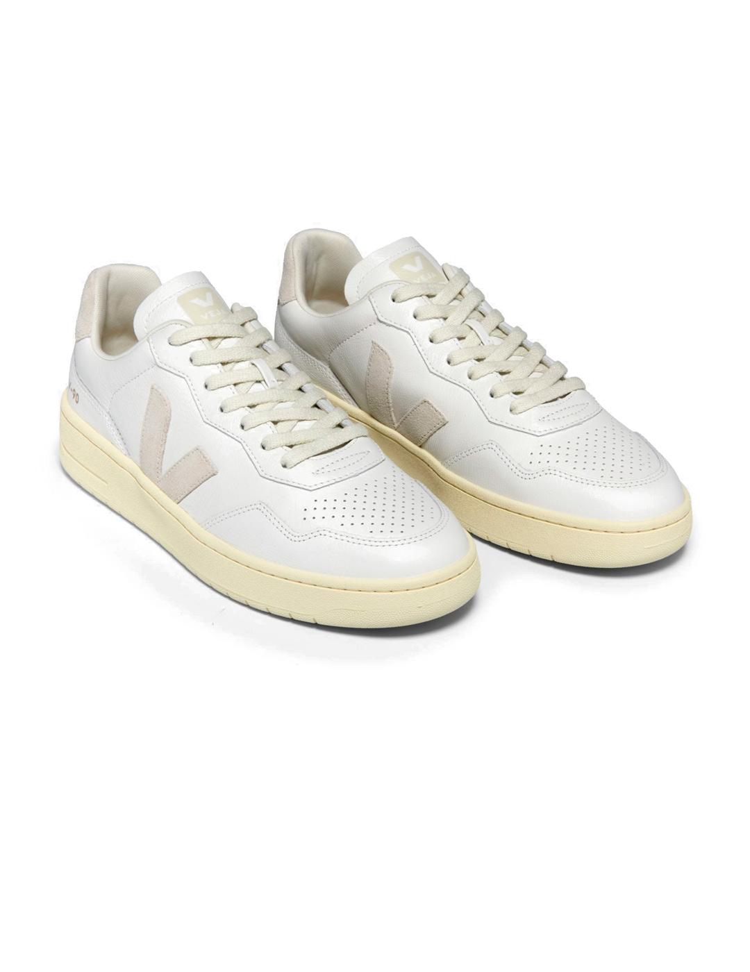 Veja V-90 Zapatillas Leather White Natural