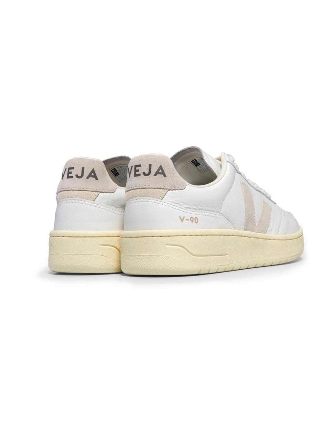 Veja V-90 Zapatillas Leather White Natural