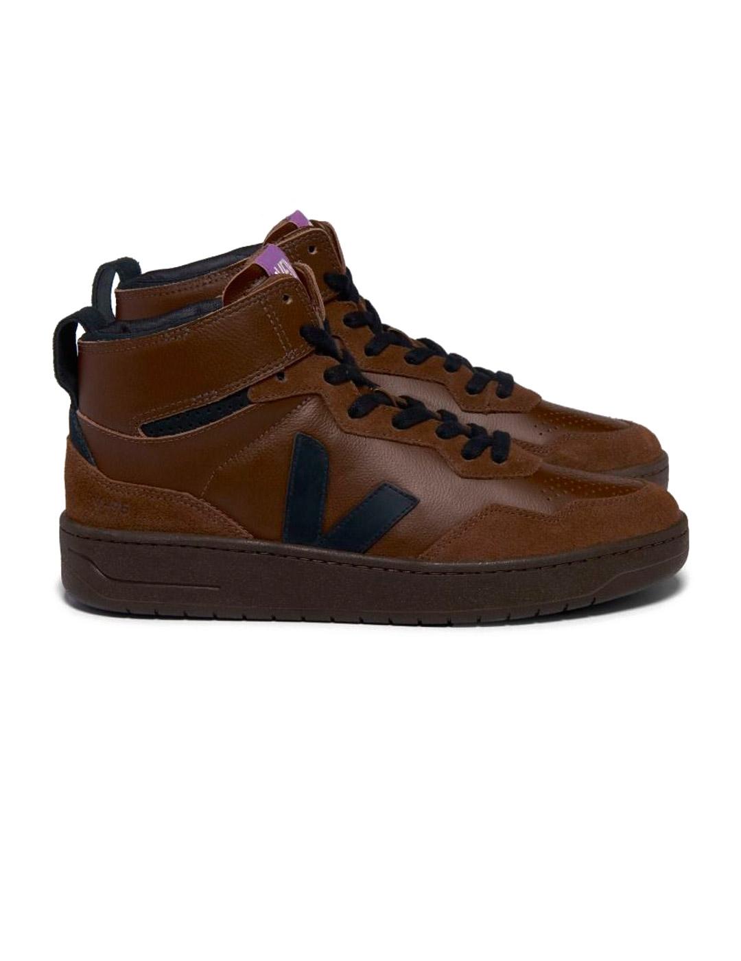 Veja V-95 Zapatillas Hombre Leather Walnut Black