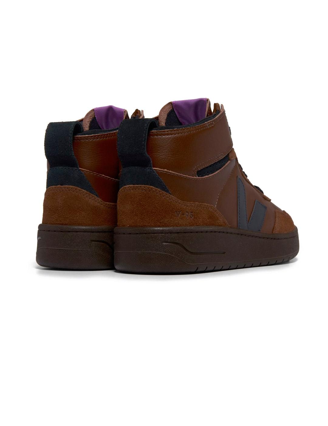 Veja V-95 Zapatillas Hombre Leather Walnut Black