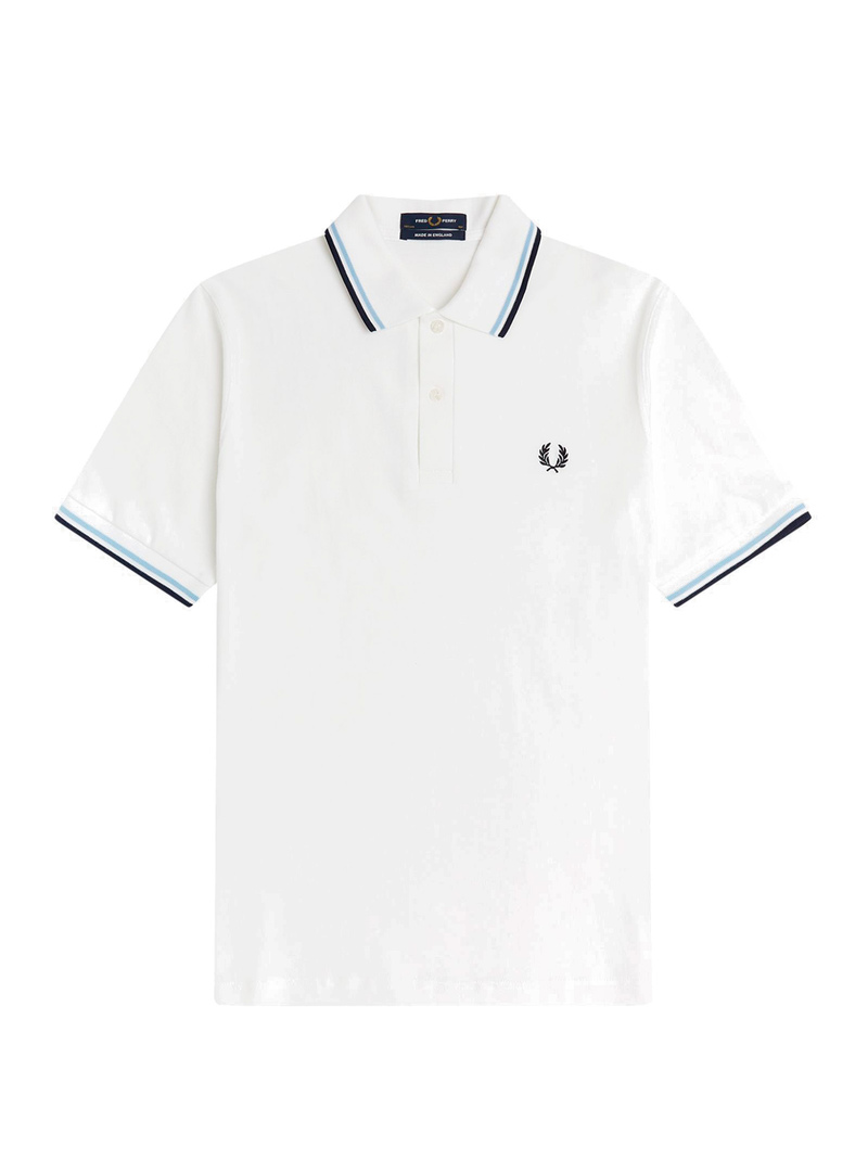 Polo Fred Perry M12 Franjas Blanco