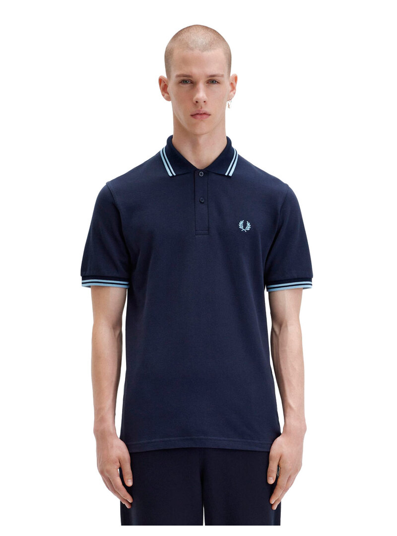 Polo Fred Perry M12 Franja Marino