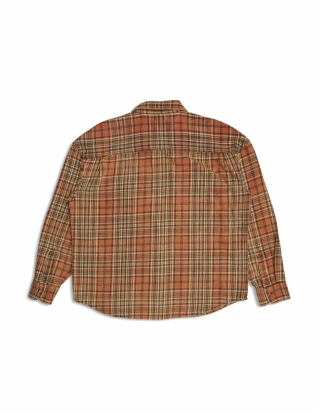 Deus Ex Machina Vacay Check Sobrecamisa Hombre Orange