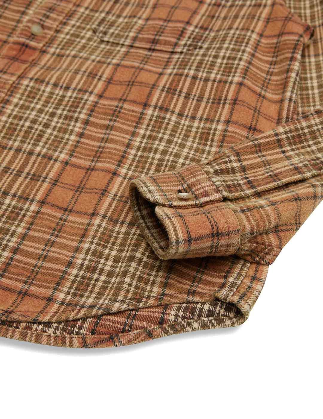 Deus Ex Machina Vacay Check Sobrecamisa Hombre Orange