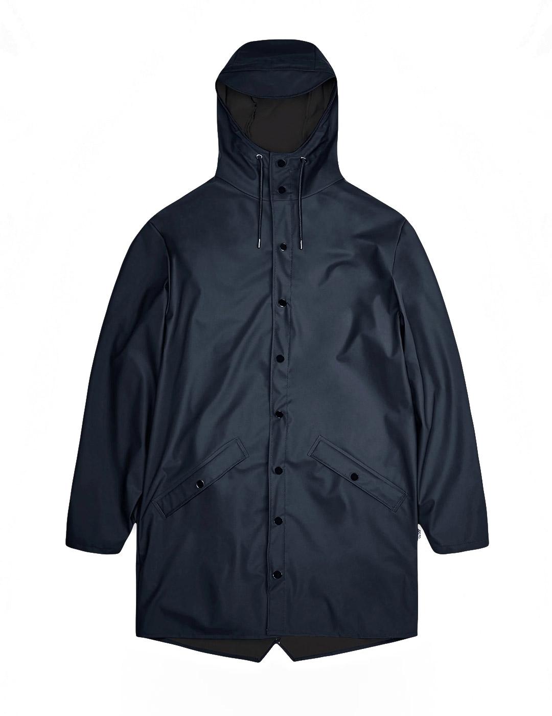 Impermeable Rains Long Jacket Azul Marino