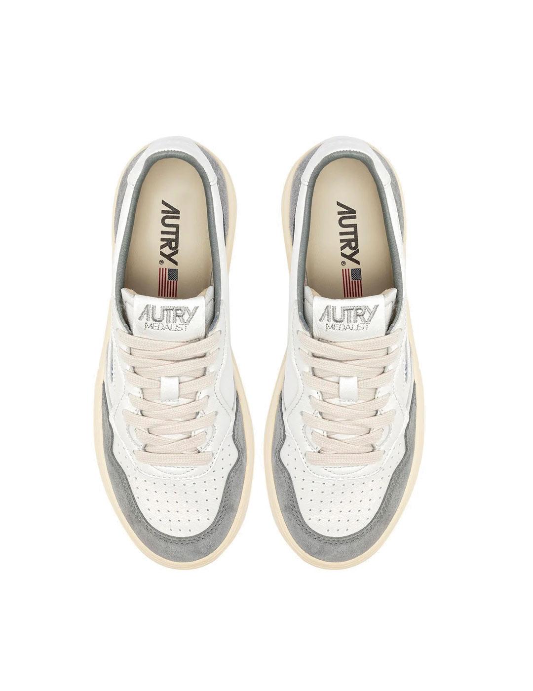 Aurty Medalist AULM GS37 Zapatillas Hombre Blanco Gris