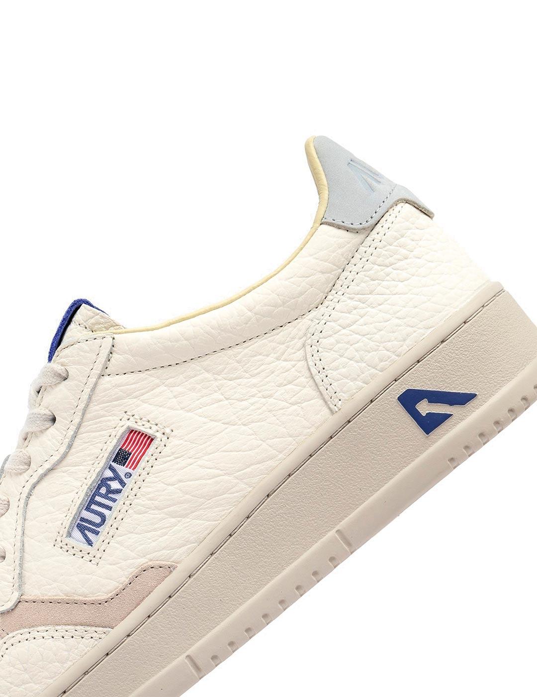 Autry Medalist AULW NE03 Zapatillas Mujer Beige Azul