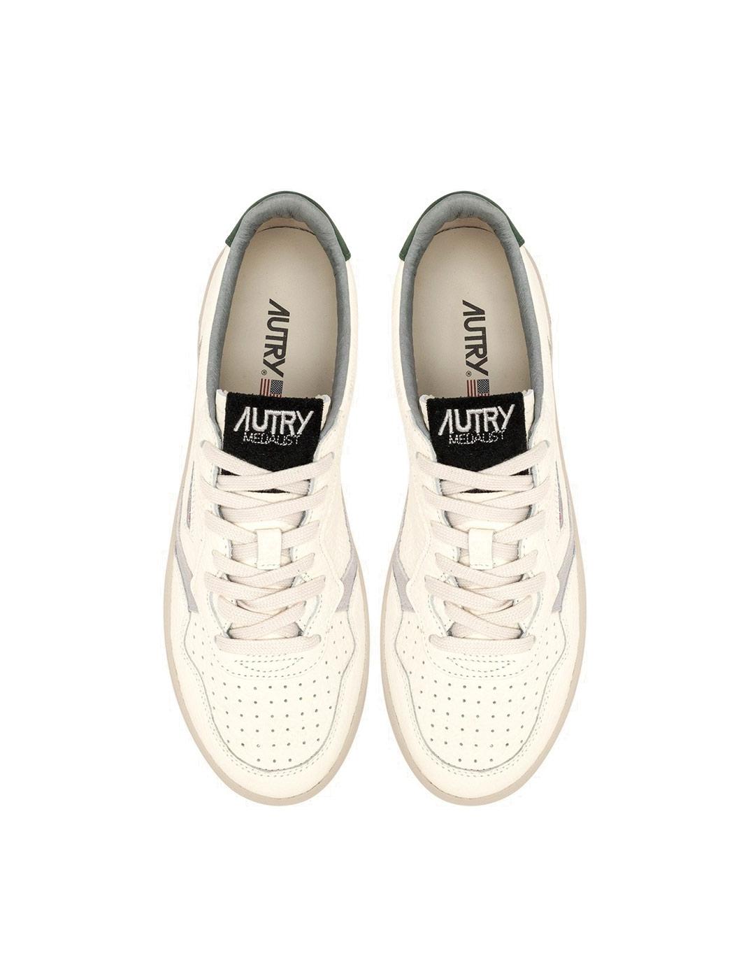 Autry Medalist AULW NE05 Zapatilas Mujer Beige Verde