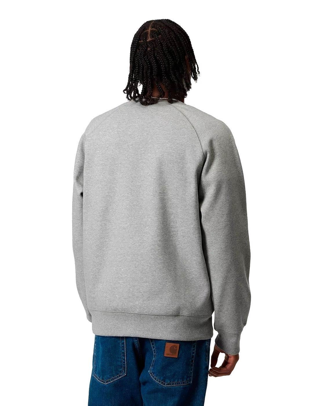 Carhartt Chase Sweat Sudadera Hombre Gris