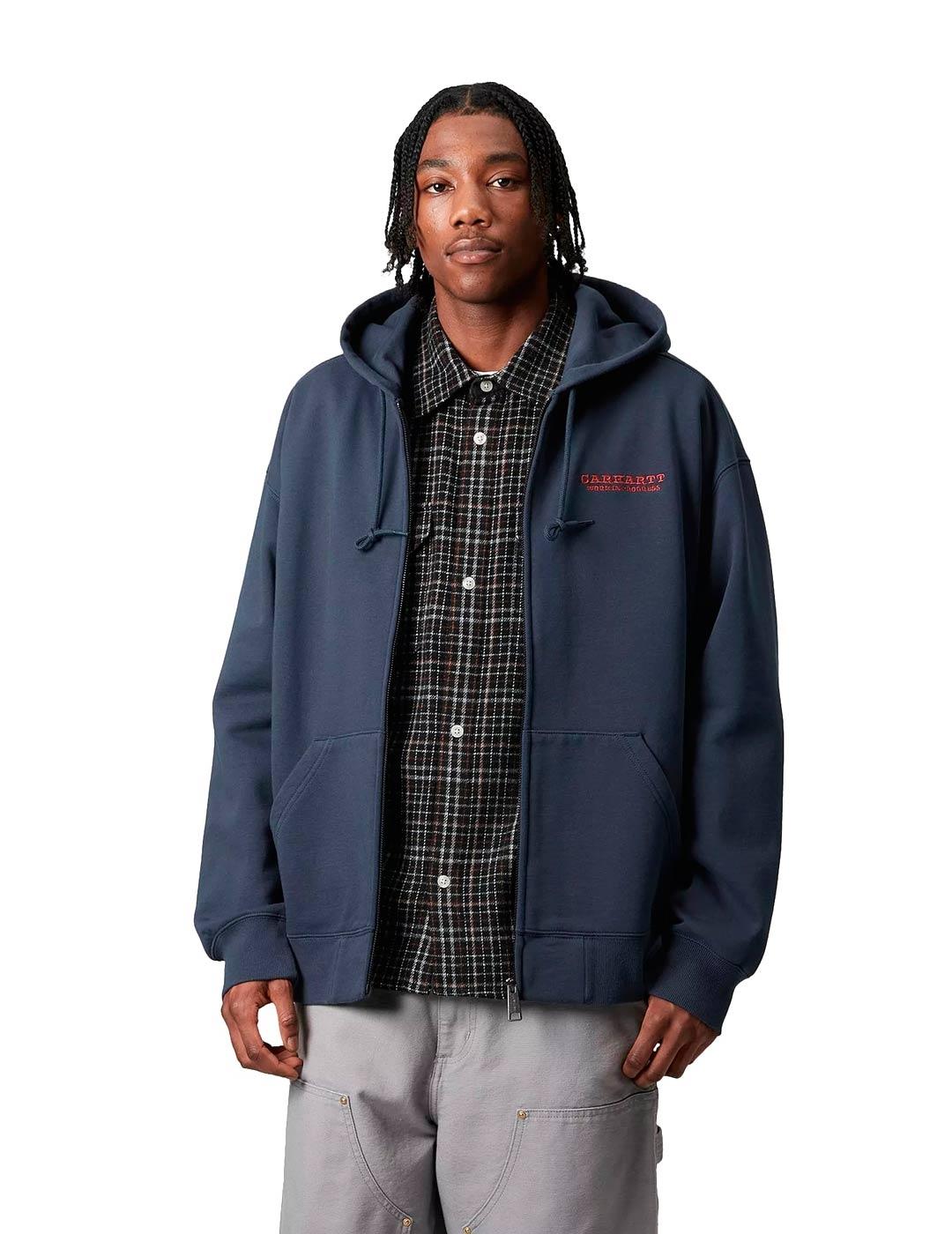 Carhartt Hooded Runaway Sweat Jacket Sudadera Azul