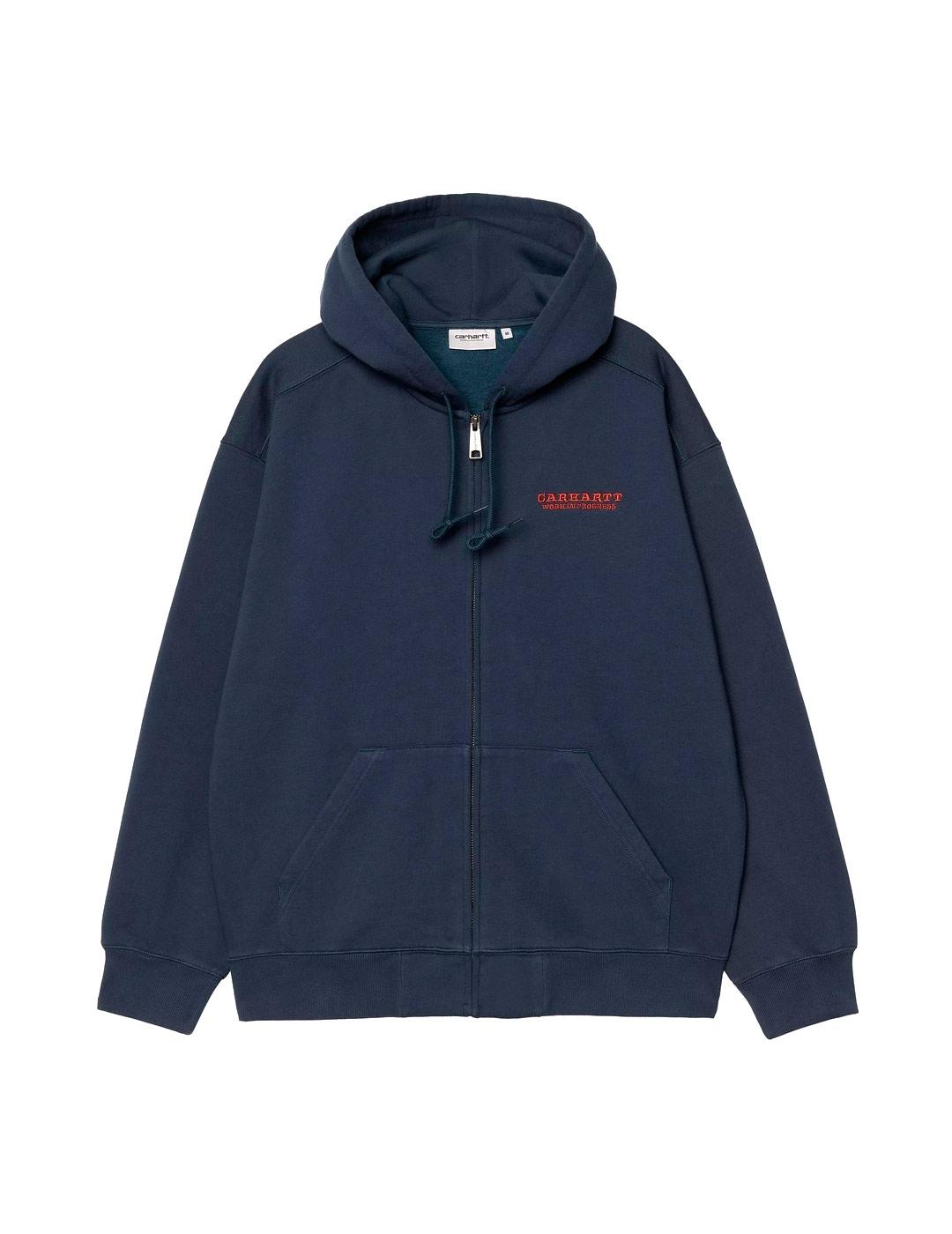Carhartt Hooded Runaway Sweat Jacket Sudadera Azul