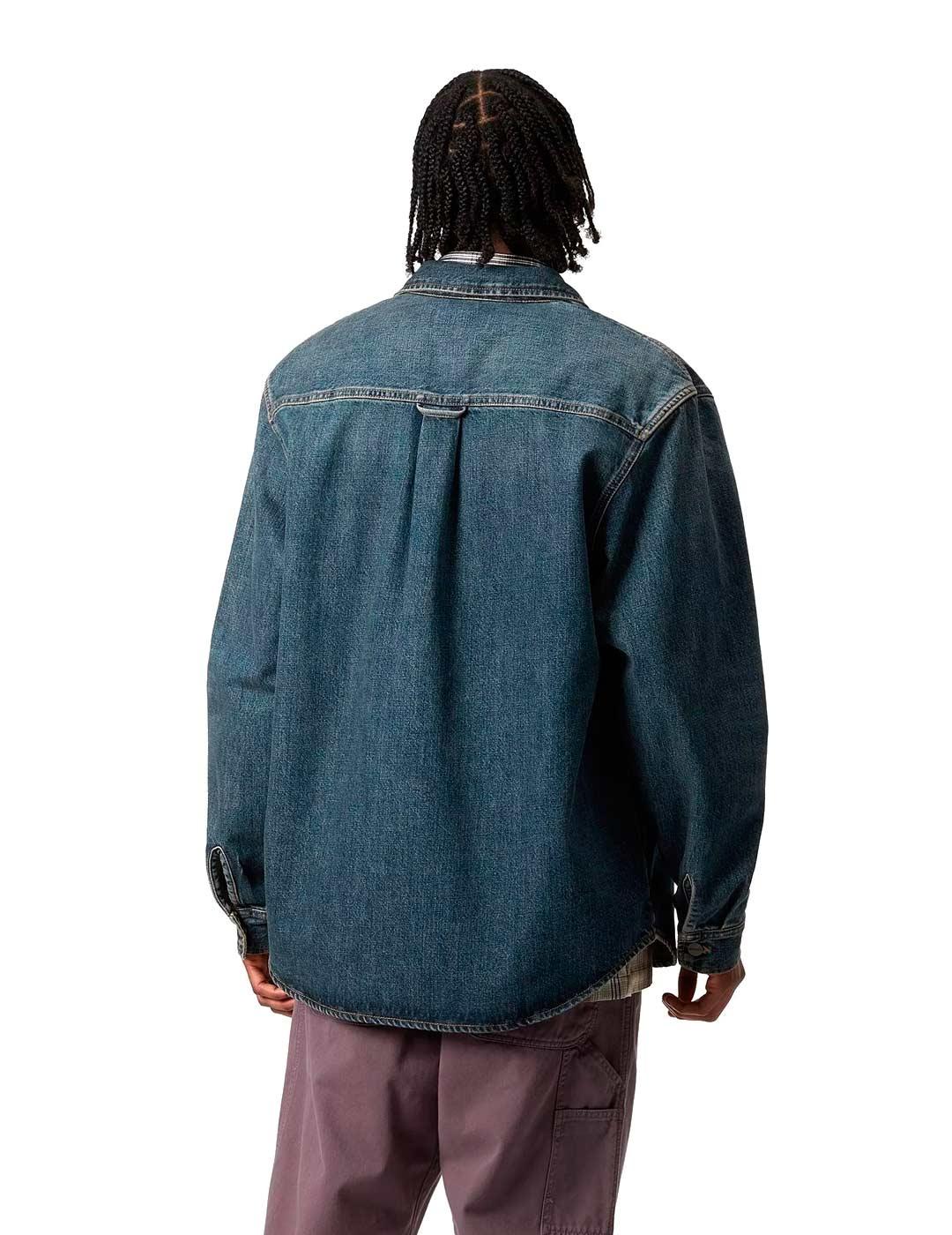 Carhartt Lincoln Shirt Camisa Hombre Azul