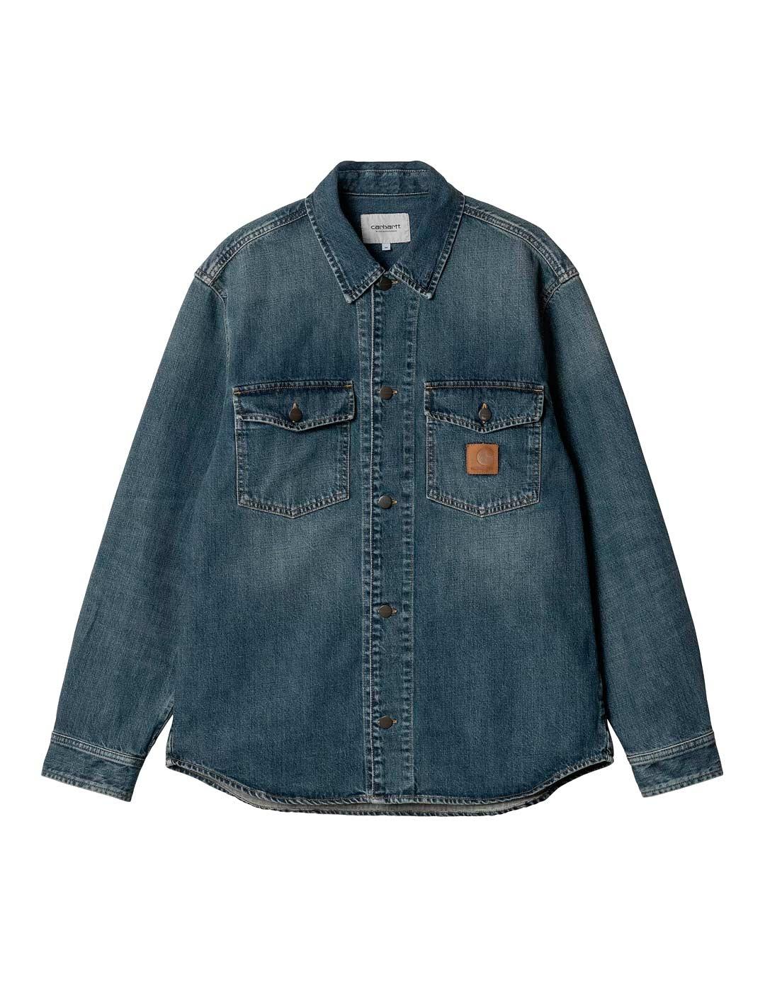 Carhartt Lincoln Shirt Camisa Hombre Azul