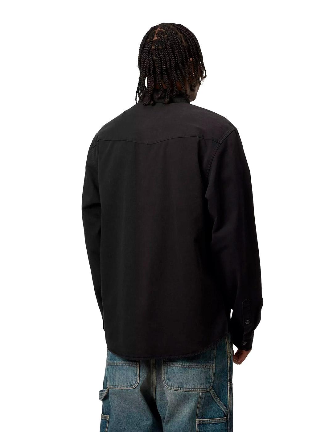 Carhartt Santa Fe Shirt Camisa Hombre Negra