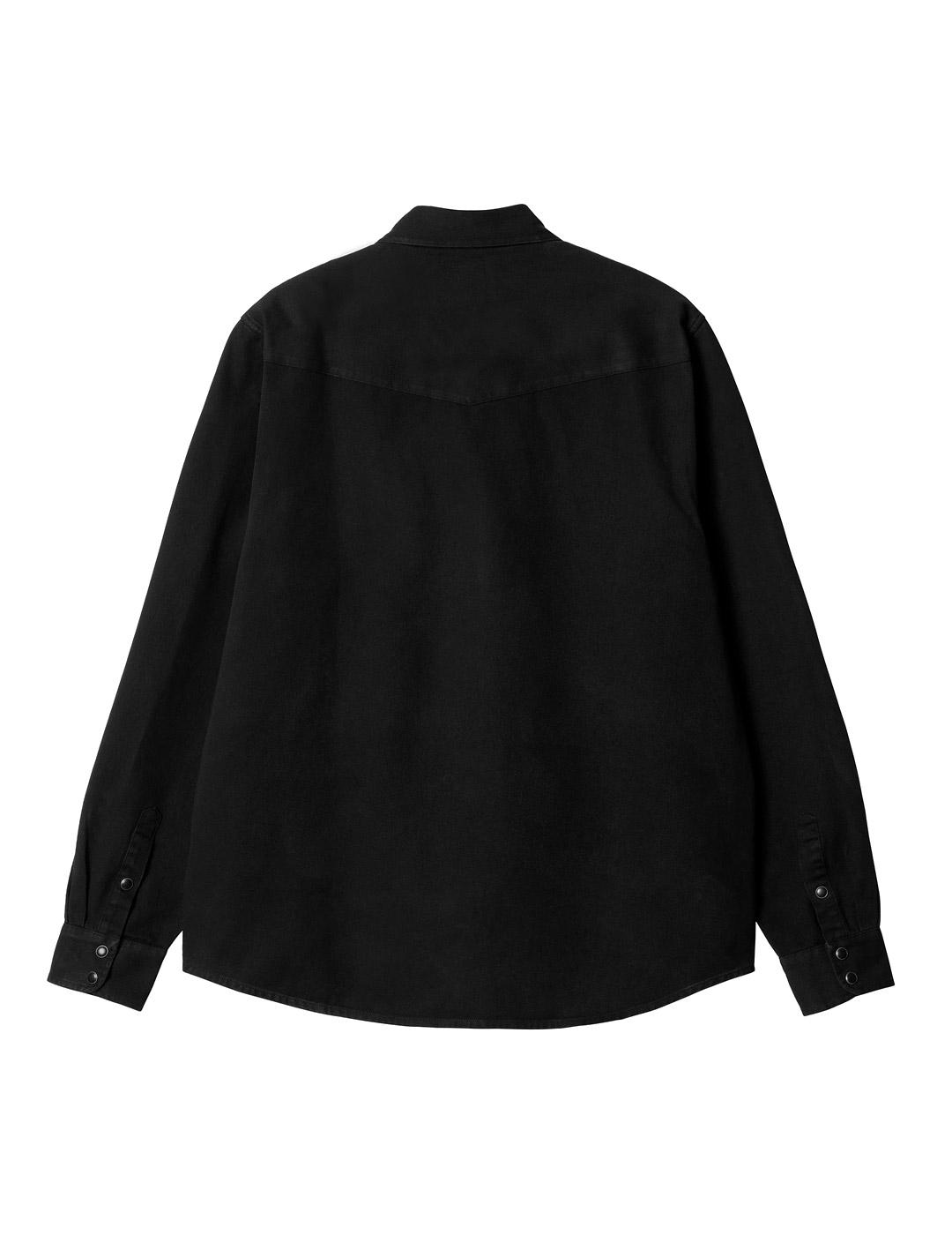 Carhartt Santa Fe Shirt Camisa Hombre Negra