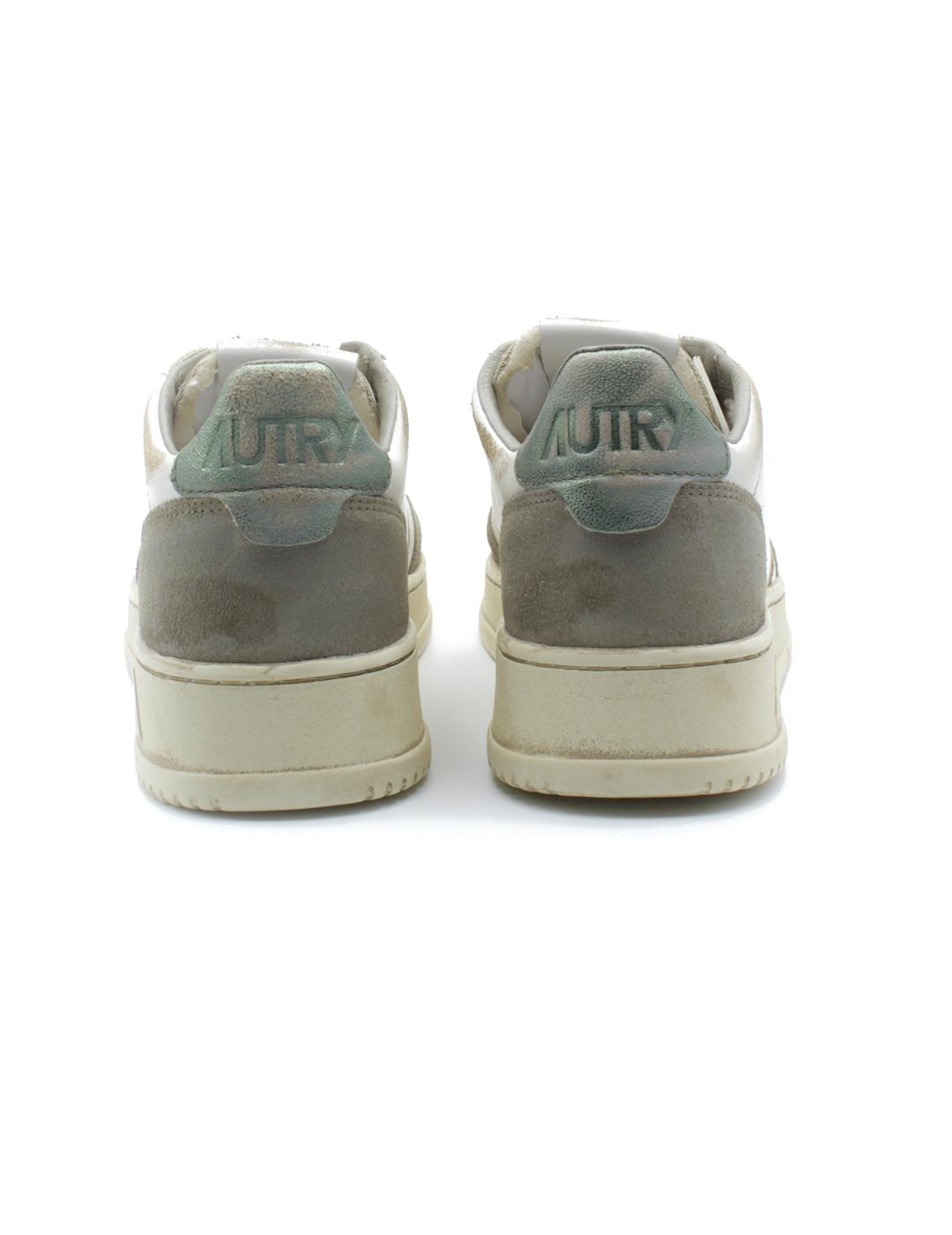 Autry Sup Vintage AVLW LS08 Zapatillas Mujer Blanco Verde