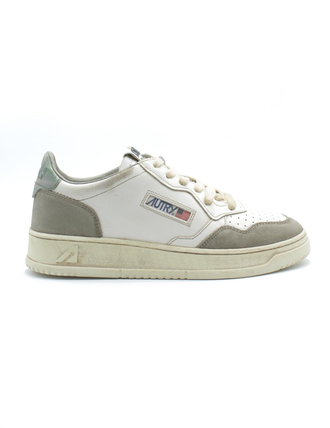 Autry Sup Vintage AVLM LS08 Zapatillas Hombre Blanco Verde