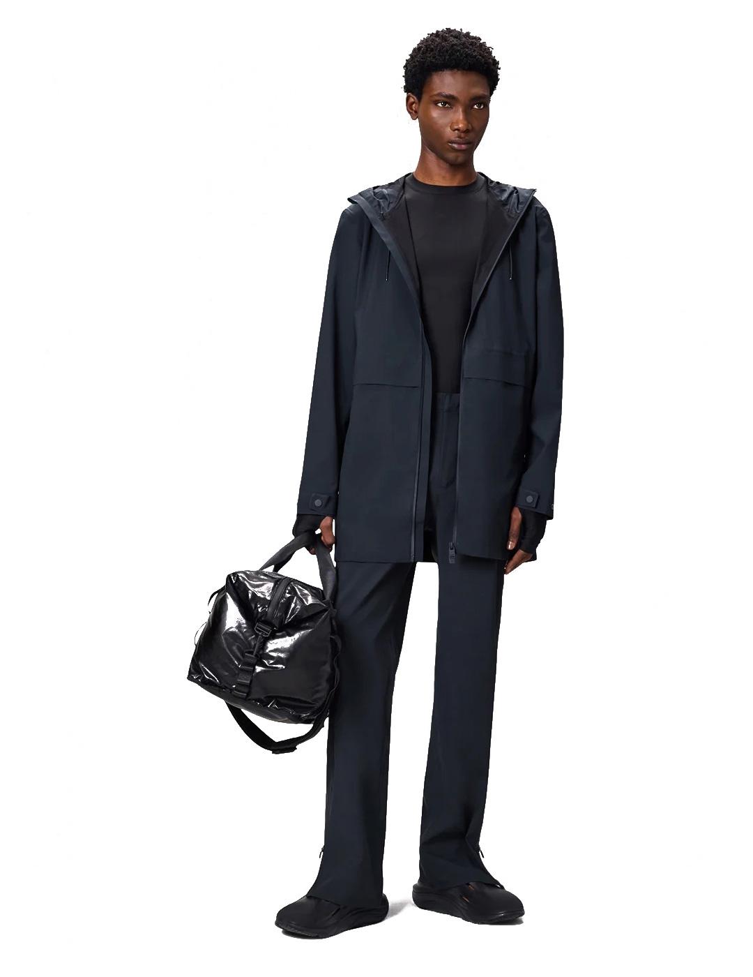 Parka Rains Suva Hardshell Long Azul Marino