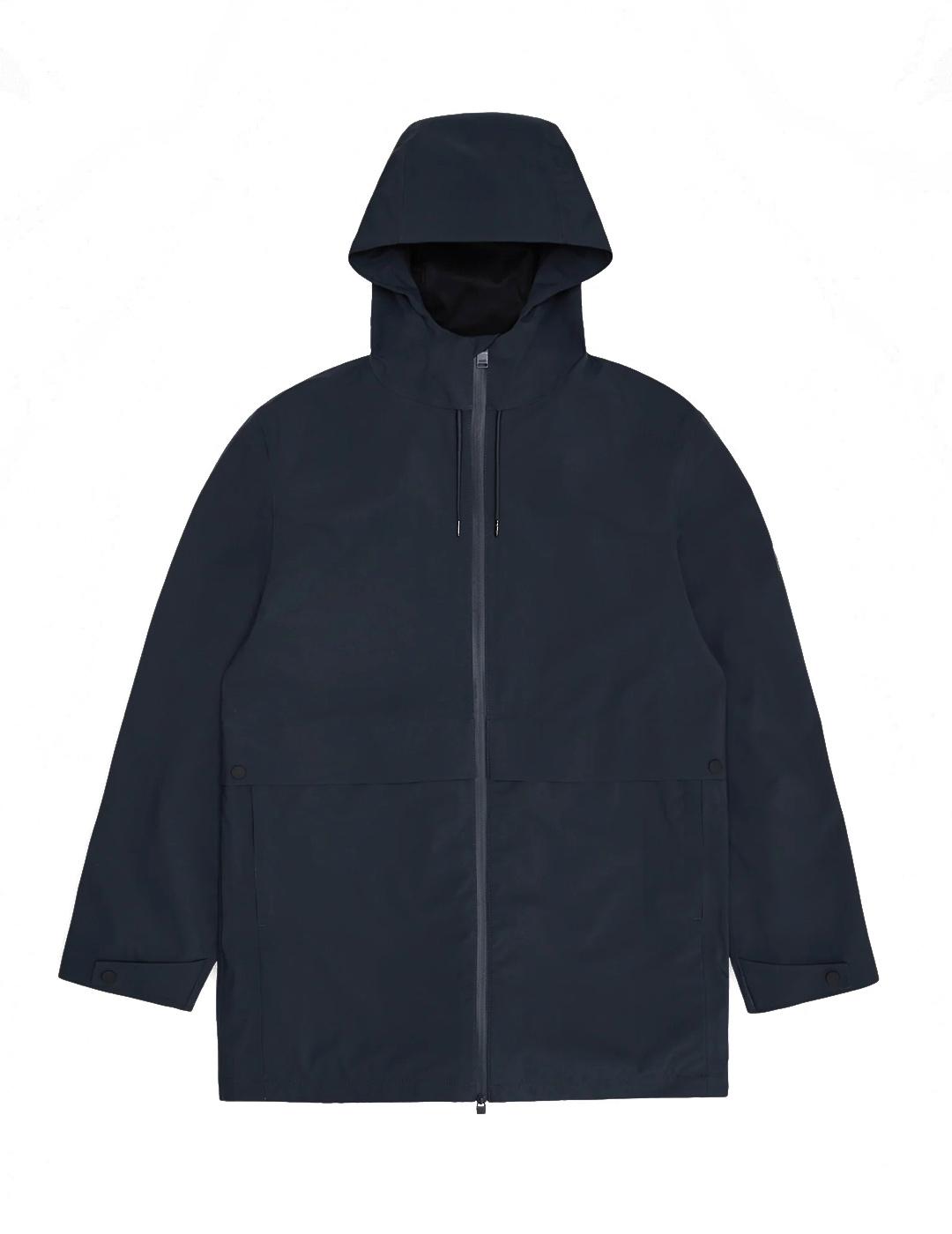 Parka Rains Suva Hardshell Long Azul Marino