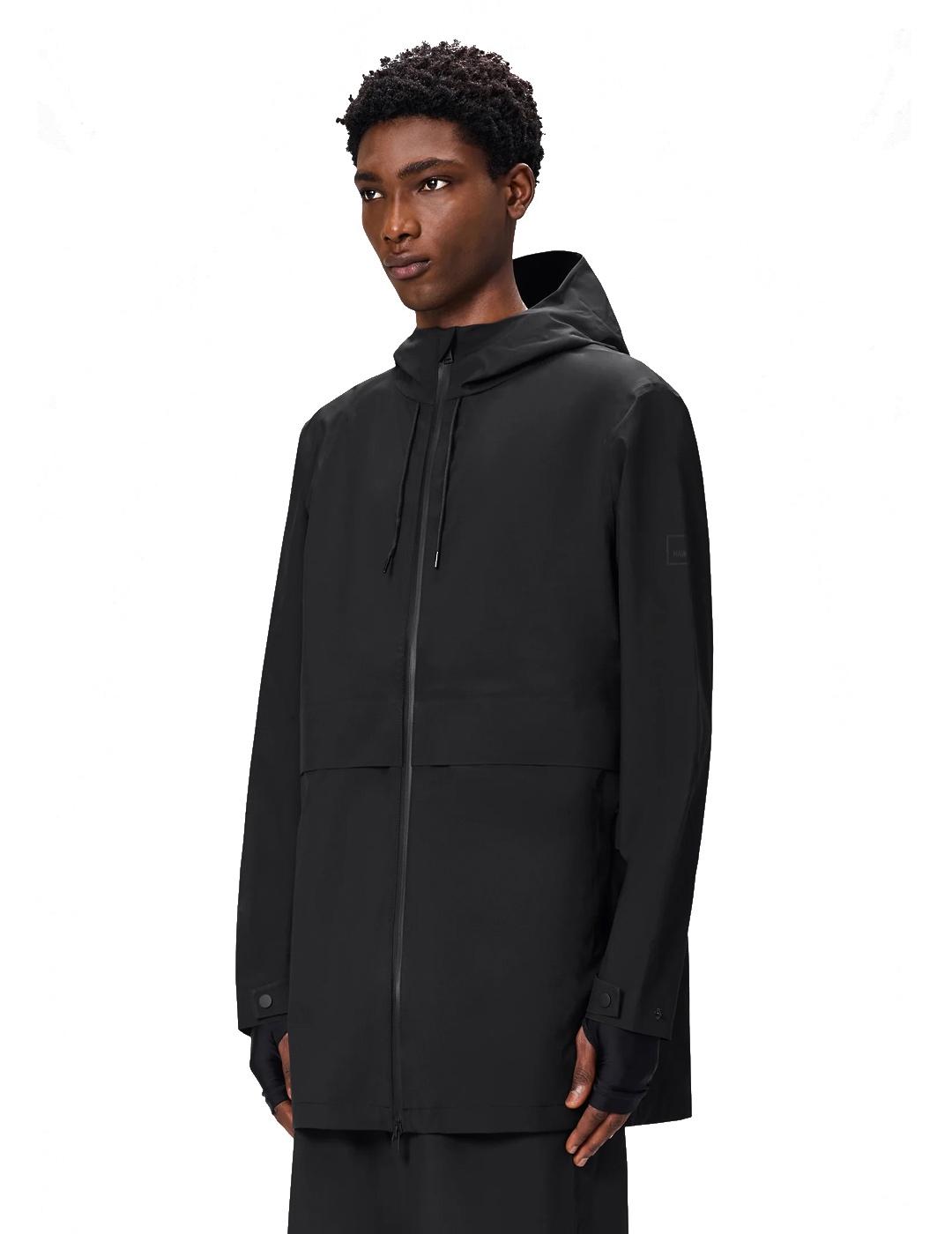 Rains Suva Hardshell Long Parka  Negra