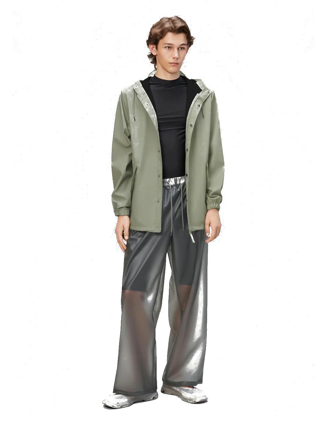 Rains Fishtail Jacket Hombre Mujer Verde Claro