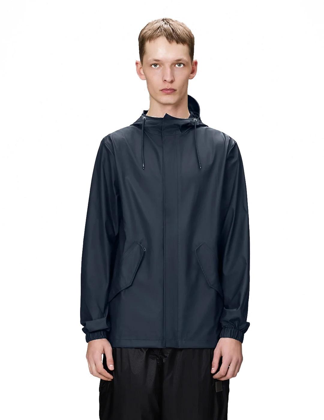 Rains Fishtail Jacket Hombre Mujer Azul Marino