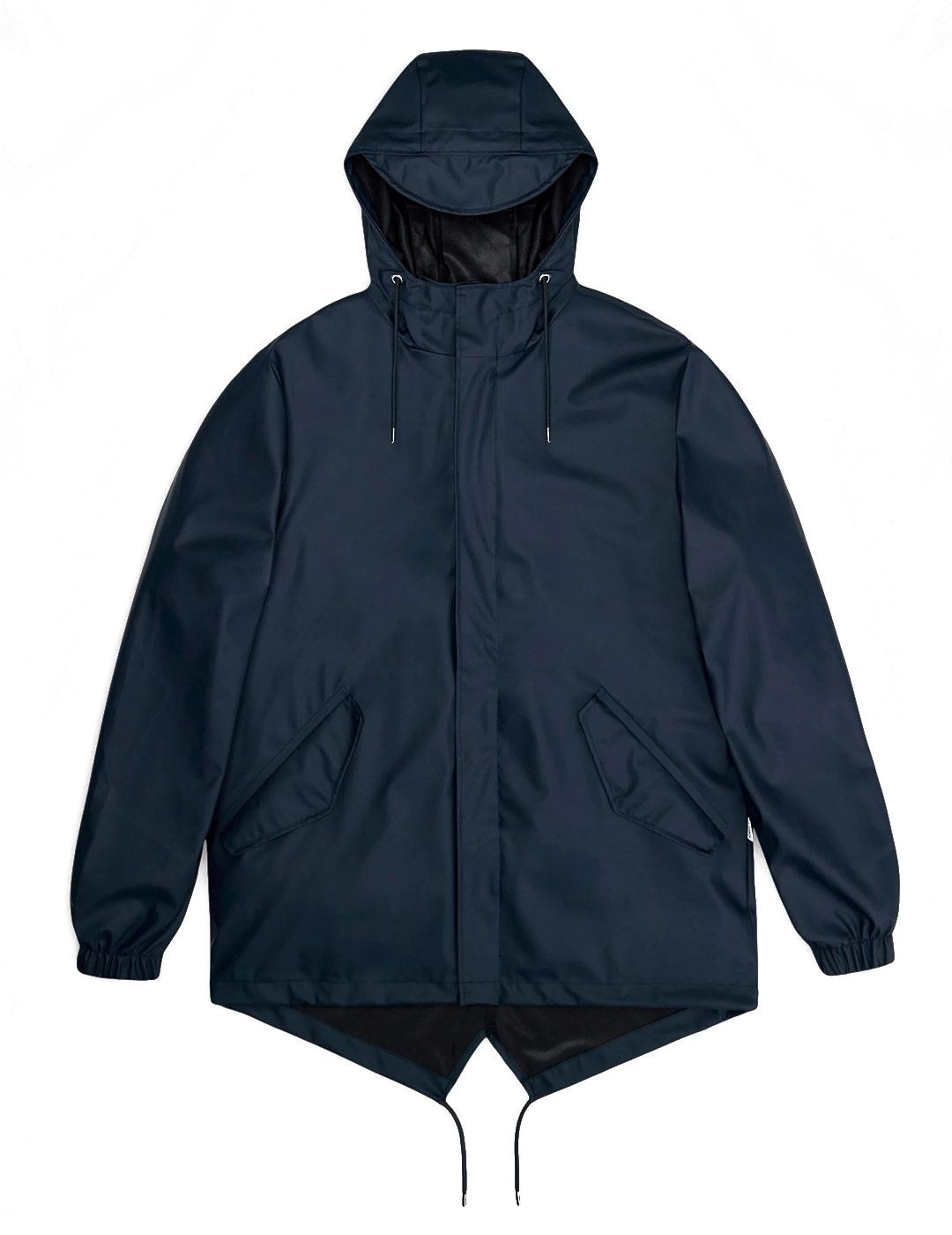 Rains Fishtail Jacket Hombre Mujer Azul Marino