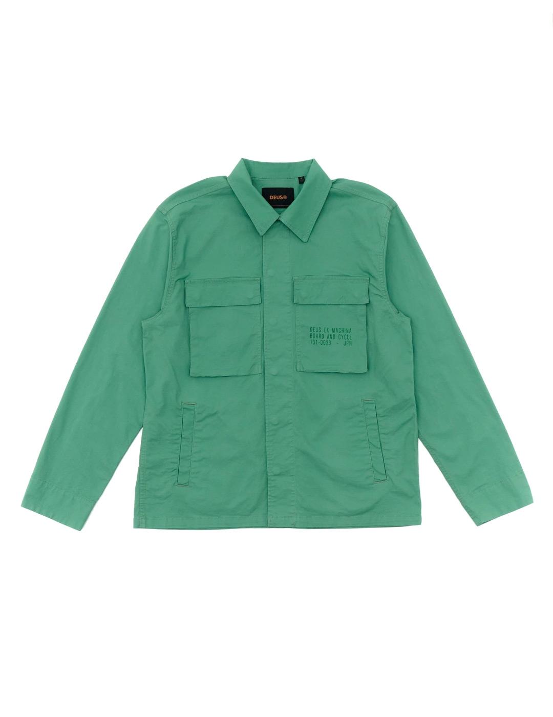Deus Ex Machina Tommy Poplin Surf Chaqueta Hombre Verde