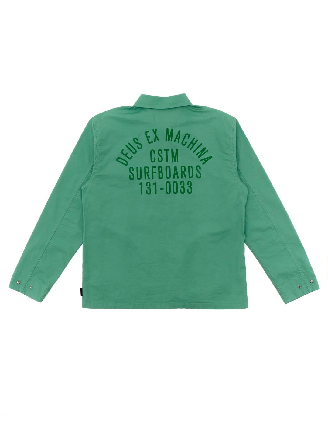 Deus Ex Machina Tommy Poplin Surf Chaqueta Hombre Verde