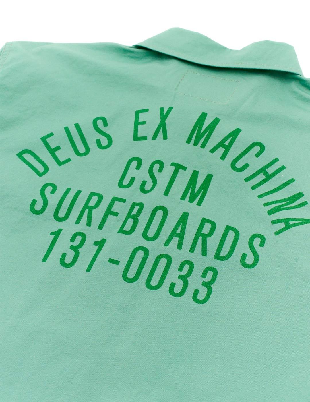 Deus Ex Machina Tommy Poplin Surf Chaqueta Hombre Verde