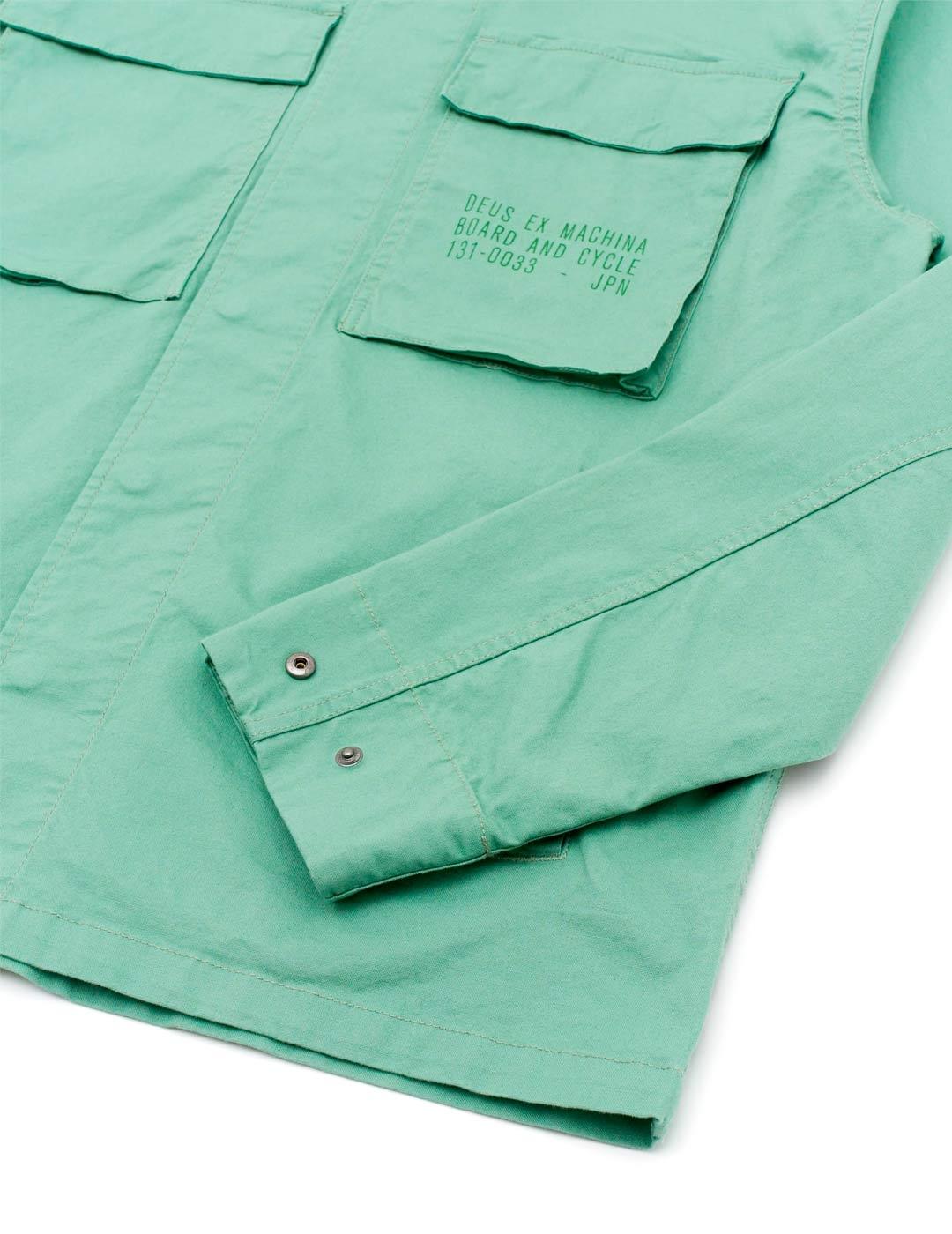 Deus Ex Machina Tommy Poplin Surf Chaqueta Hombre Verde