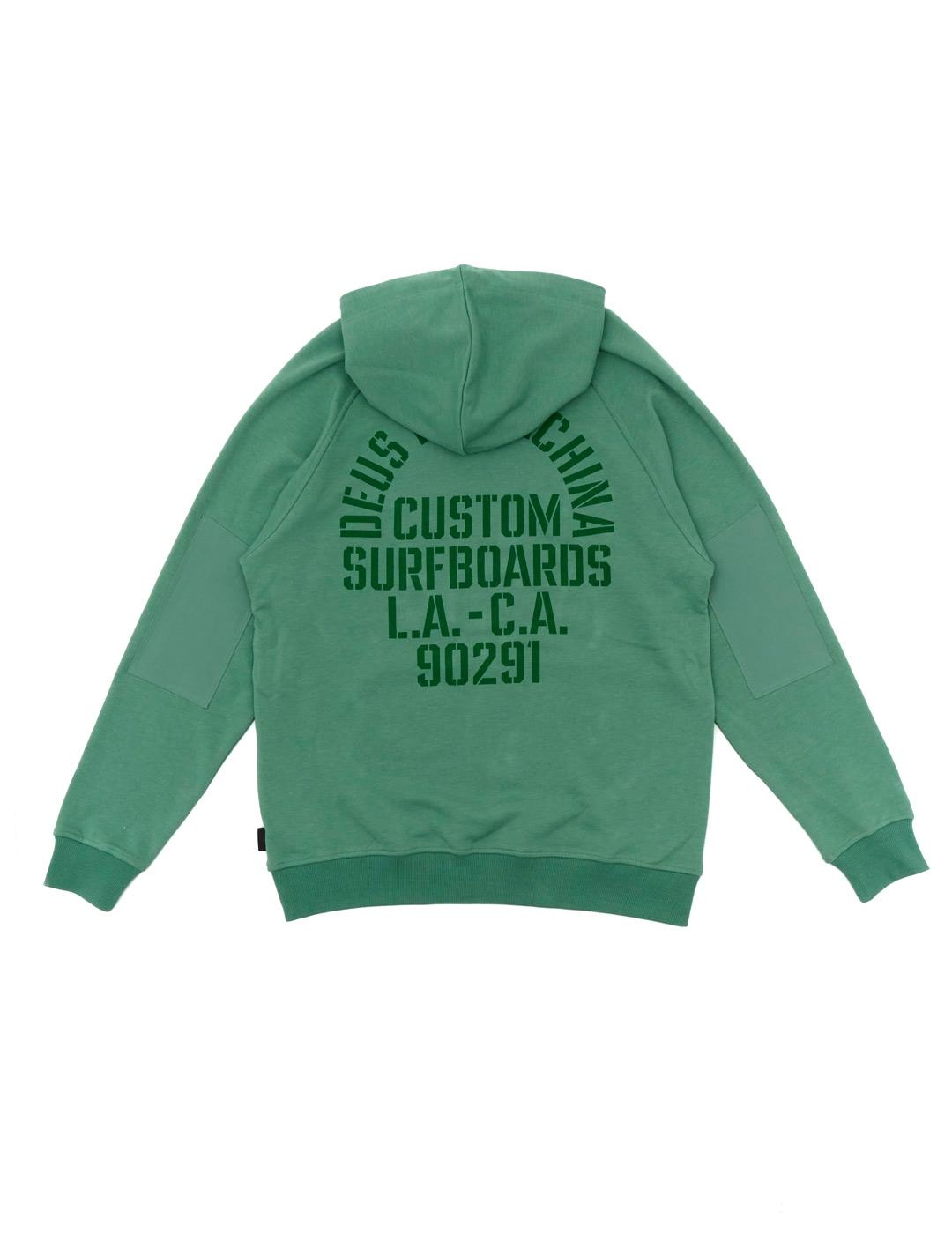 Deus Ex Machina Quay Hoodie Sudadera Hombre Verde
