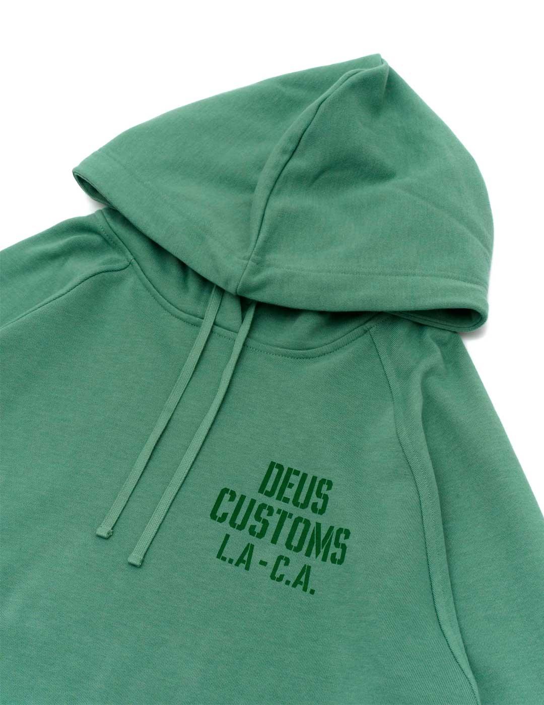 Deus Ex Machina Quay Hoodie Sudadera Hombre Verde