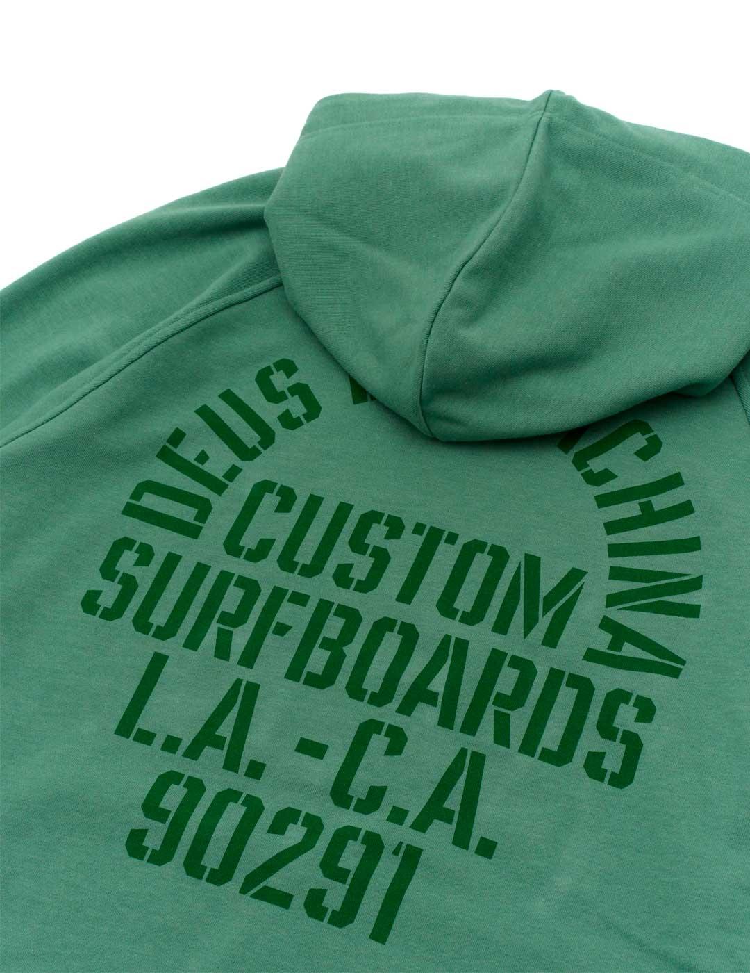 Deus Ex Machina Quay Hoodie Sudadera Hombre Verde