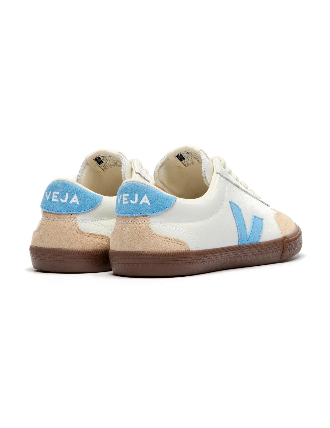 Veja Volley Zapatillas Leather White Acqua Bark