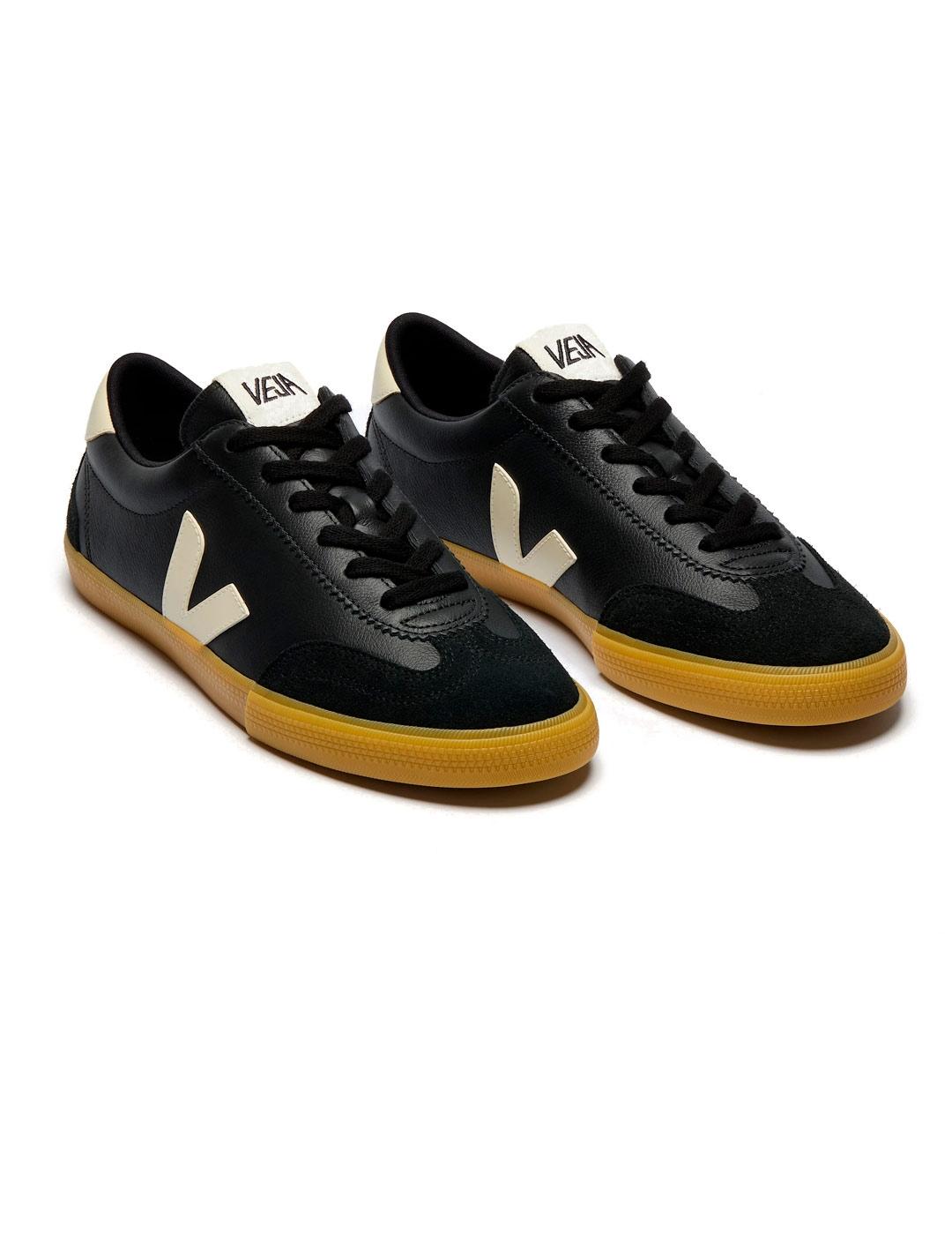 Veja Volley Zapatillas Leather Black Pierre