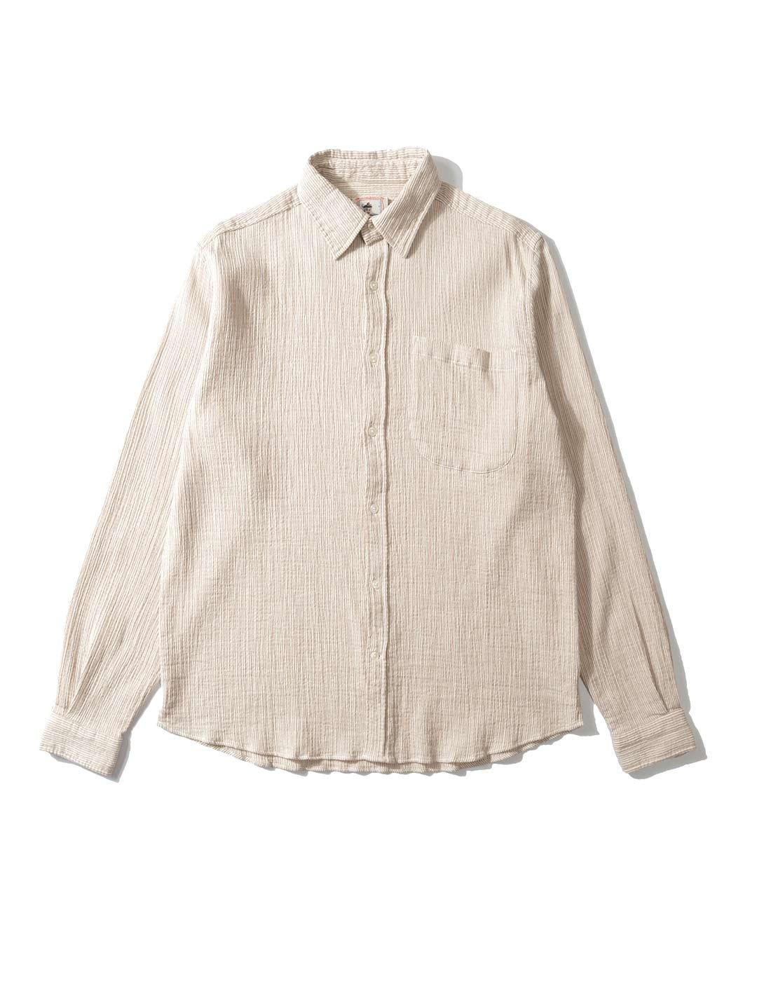 Edmmond Studios Snap Camisa Hombre Beige