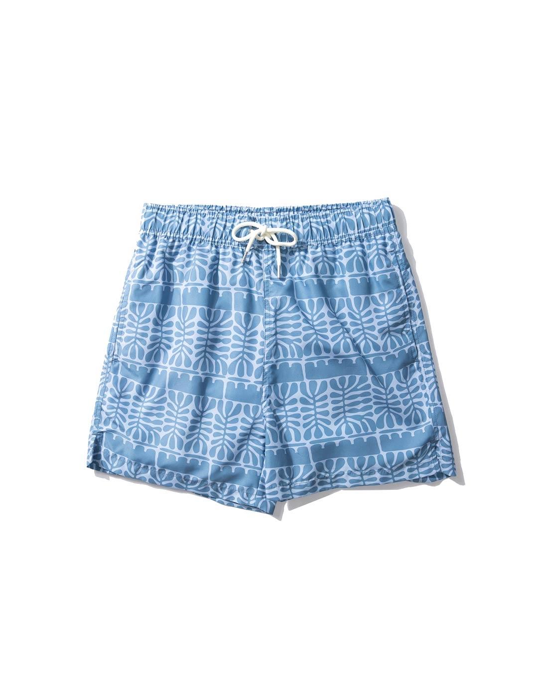  Edmmond Studios Leaves Bañador Hombre Azul