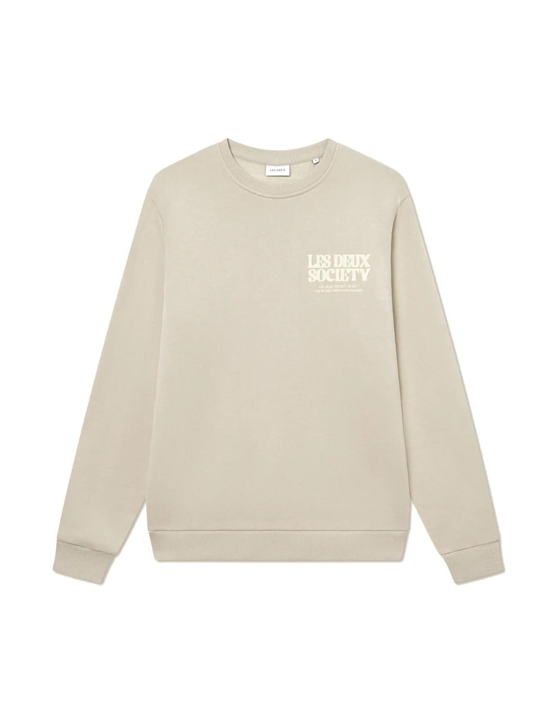 Les Deux Society Sudadera Hombre Beige