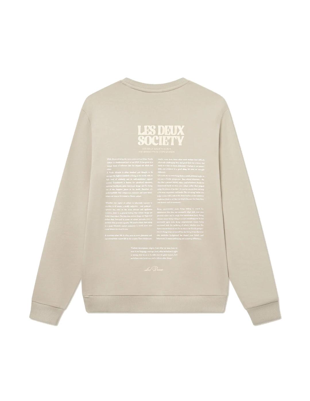 Les Deux Society Sudadera Hombre Beige
