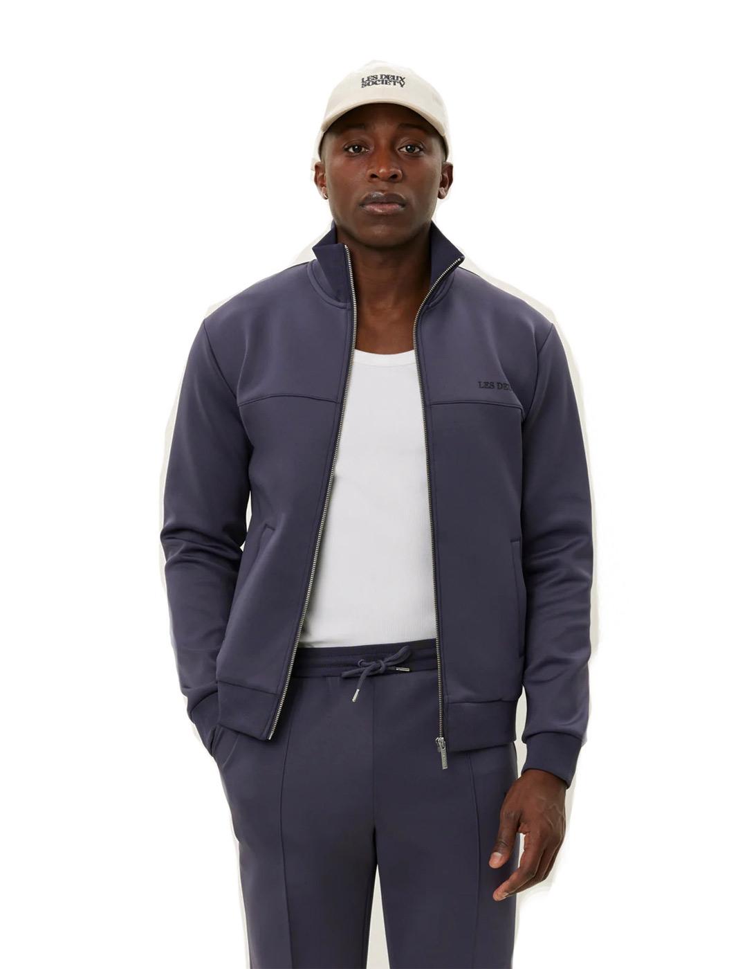  Les Deus Ballier Track Chaqueta Hombre Azul