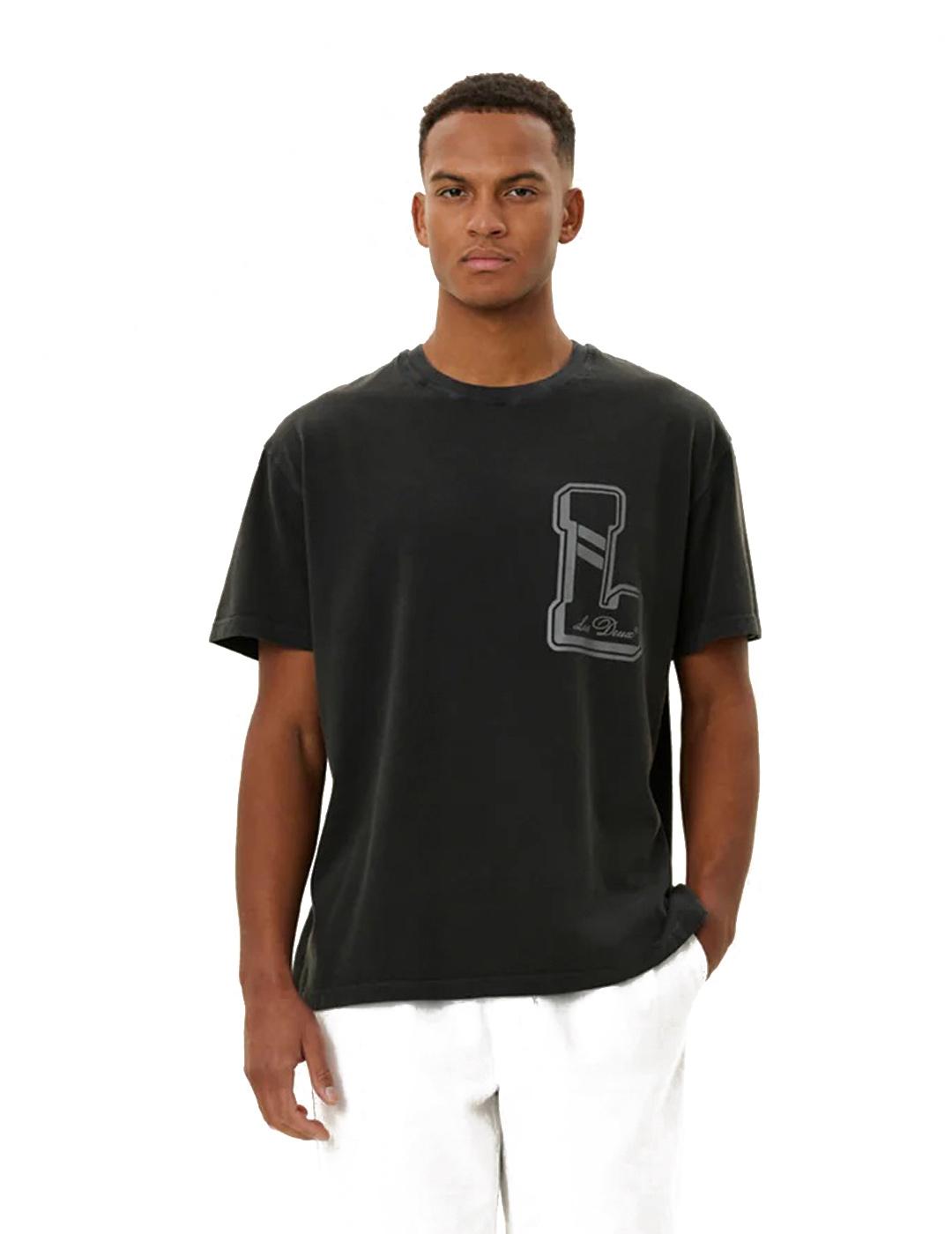 Les Deux Liberté Camiseta Hombre Negra Lavada