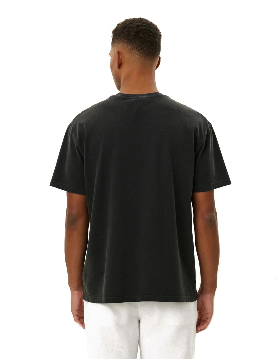 Les Deux Liberté Camiseta Hombre Negra Lavada