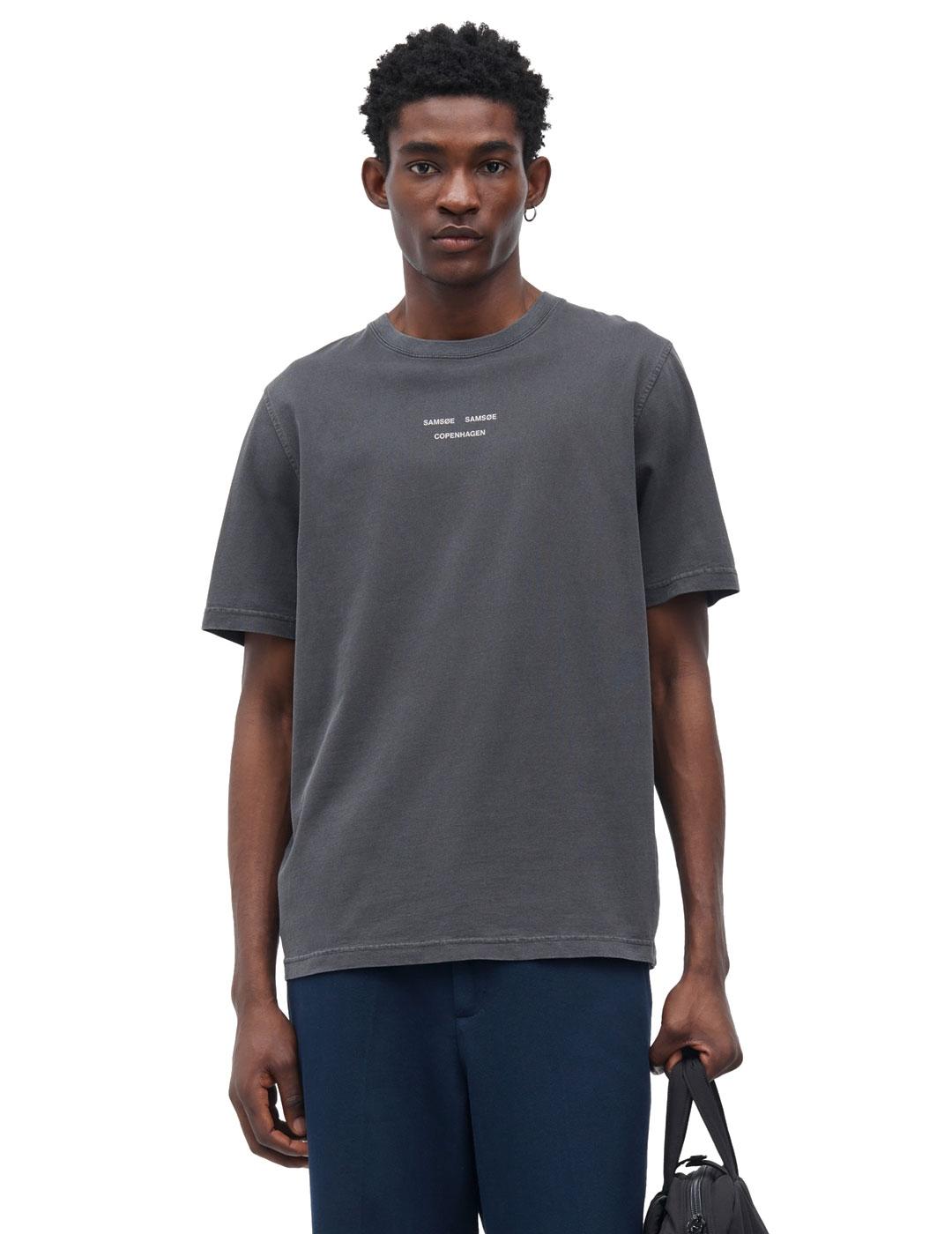 Samsoe Samsoe Camiseta Hombre Samarcus Gris Antracita