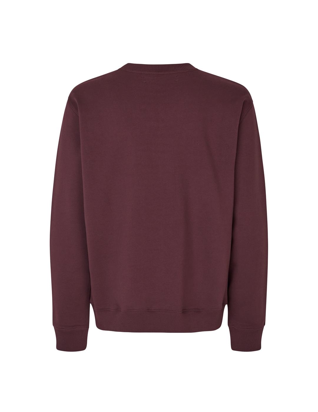  Samsoe Samsoe Sudadera Norsbro Hombre Granate