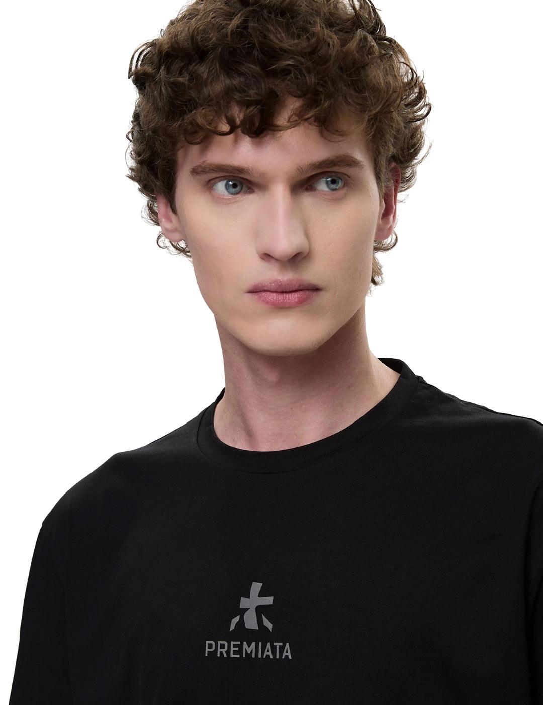 Premiata Camiseta Hombre Logo Negra