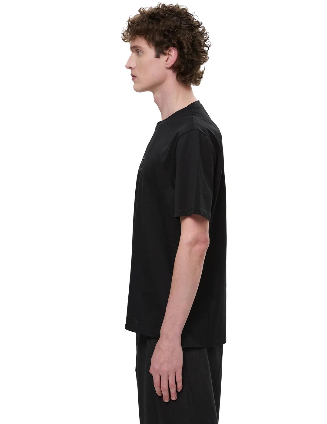 Premiata Camiseta Hombre Logo Negra