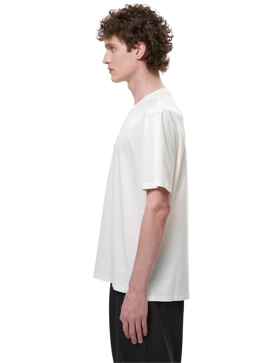 Premiata Camiseta Hombre Logo Blanco Roto