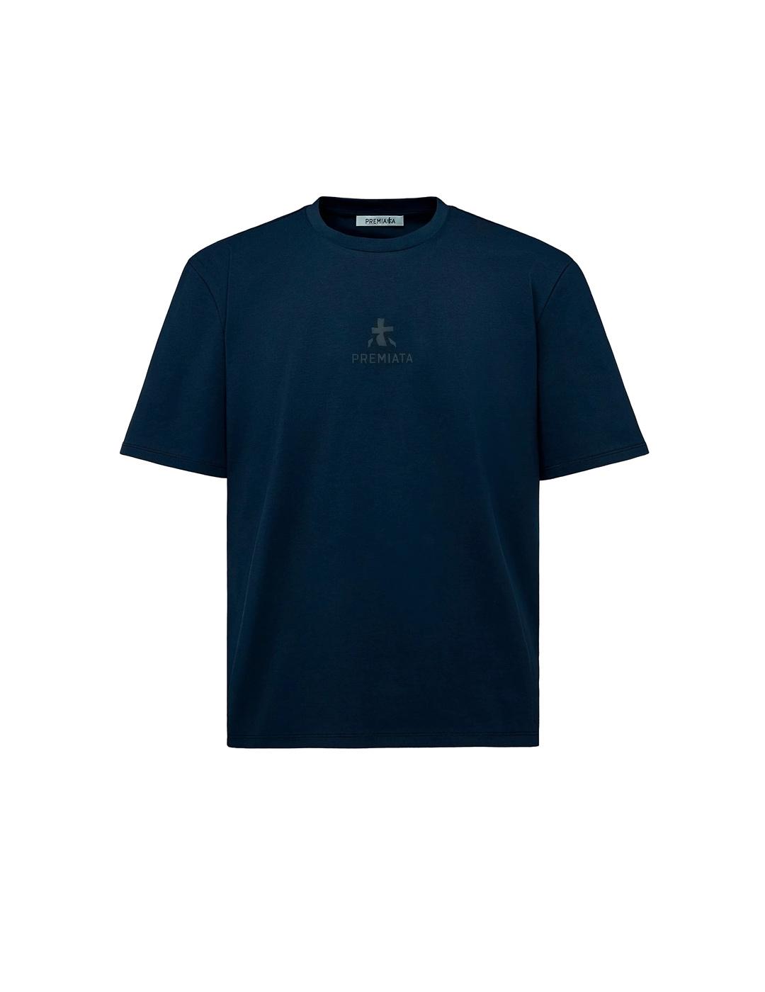 Premiata Camiseta Hombre Logo Azul Marino