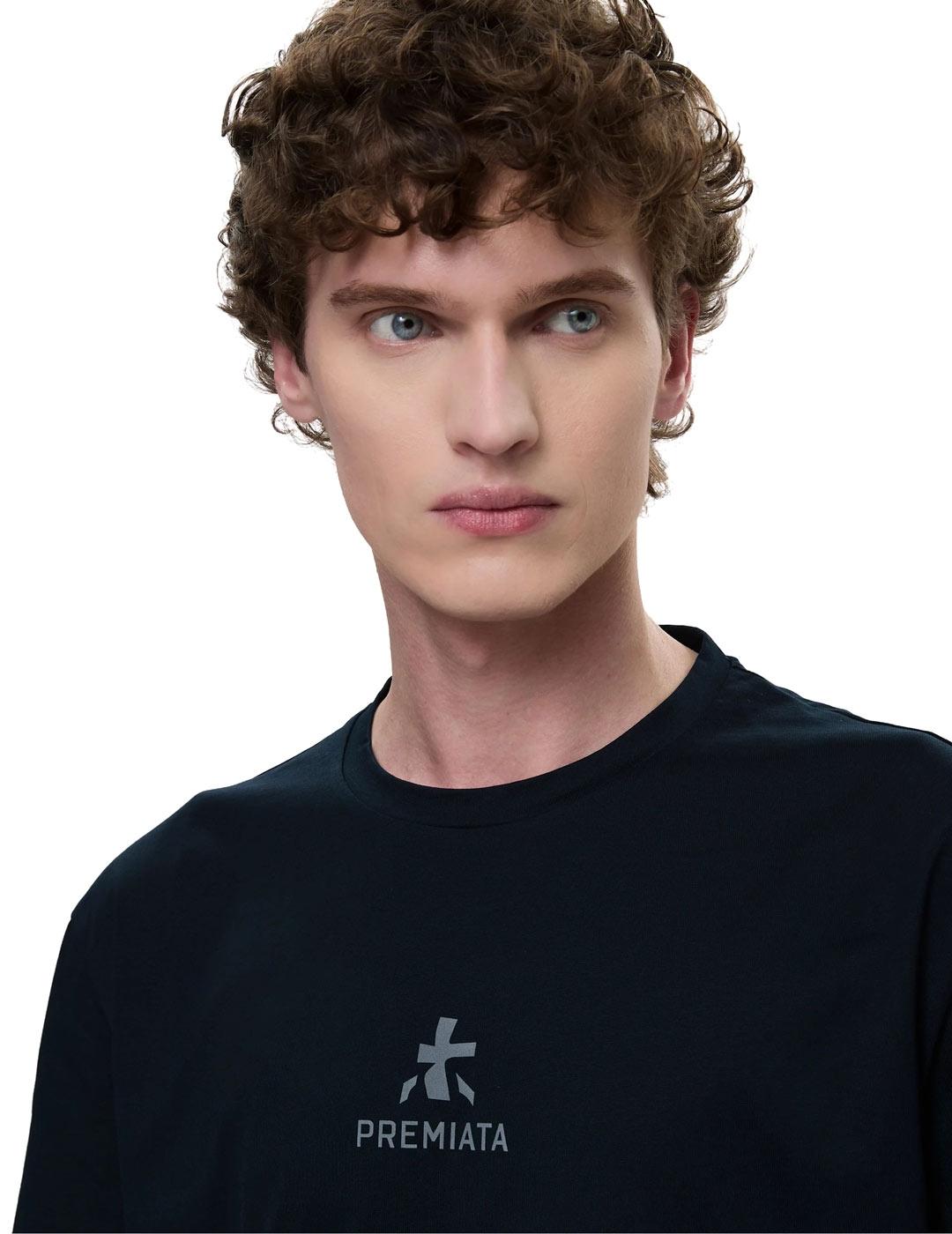 Premiata Camiseta Hombre Logo Azul Marino